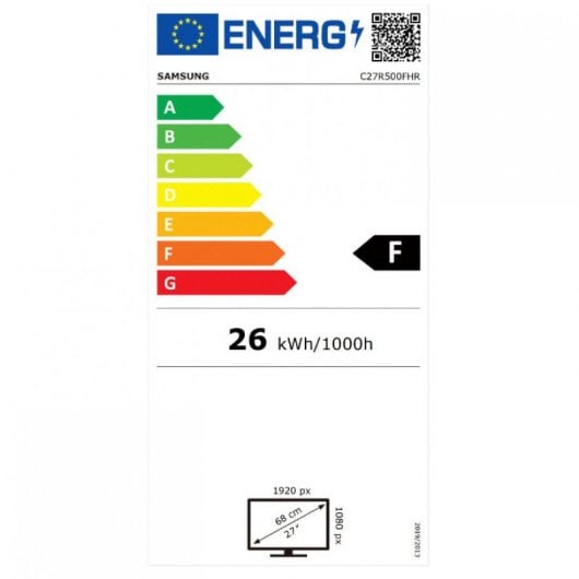 Samsung Moniteur incurvé Full HD 27" CR50