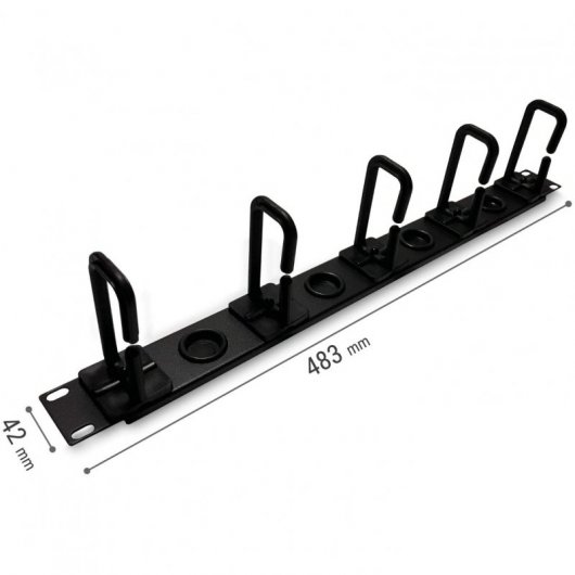 Welly Enjoy It WY40101 Organizador de Cables 19" 1U Negro