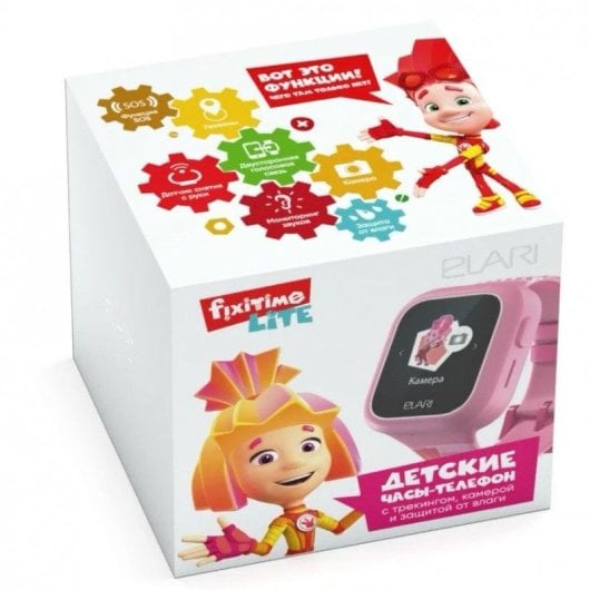 Elari Fixitime Lite Bluetooth GPS 1,4" Touch Rosa Resistente à Água IP67 Crianças SOS