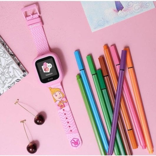 Elari Fixitime Lite Bluetooth GPS 1,4" Touch Rosa Resistente à Água IP67 Crianças SOS