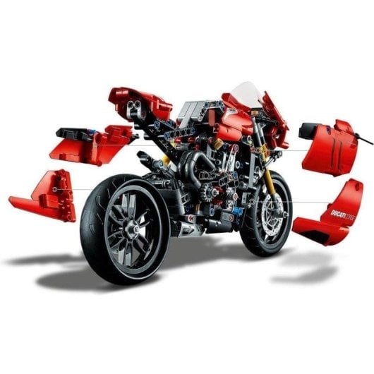 Kit de construcción de motocicleta de juguete LEGO® Technic 42107 Ducati Panigale V4 R (646 piezas)