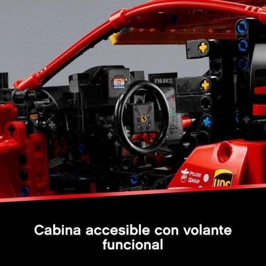 Kit de construcción LEGO® Technic 42125 Ferrari 488 GTE “AF Corse #51” (1677 piezas)