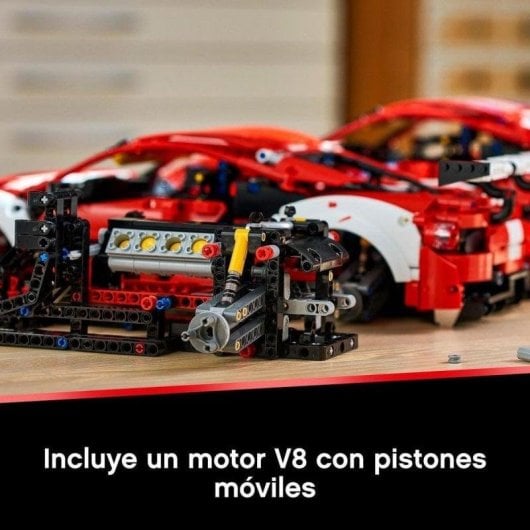 Kit de construcción LEGO® Technic 42125 Ferrari 488 GTE “AF Corse #51” (1677 piezas)