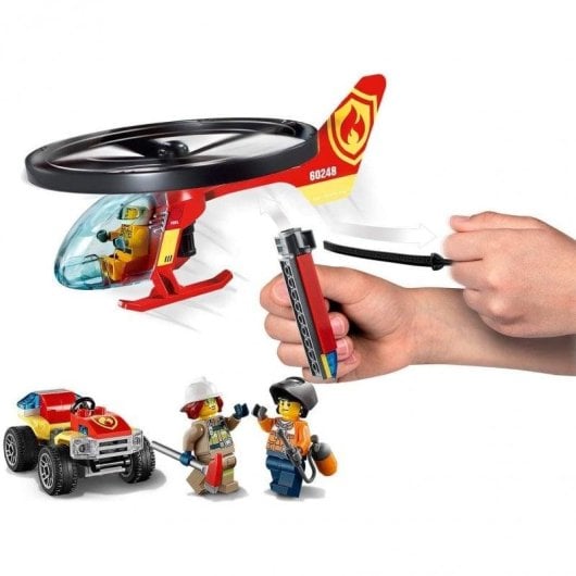Lego Intervención Helicóptero Bomberos