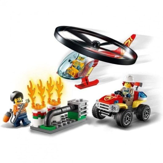 Lego Intervención Helicóptero Bomberos
