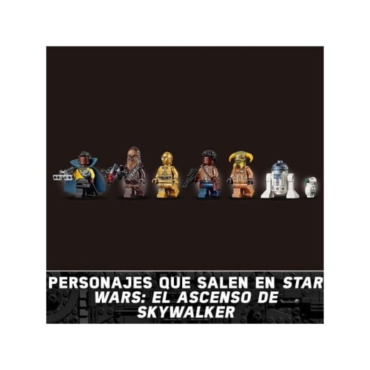 Kit de construcción LEGO Star Wars 75257 Halcón Milenario de El Ascenso de Skywalker (1351 piezas)