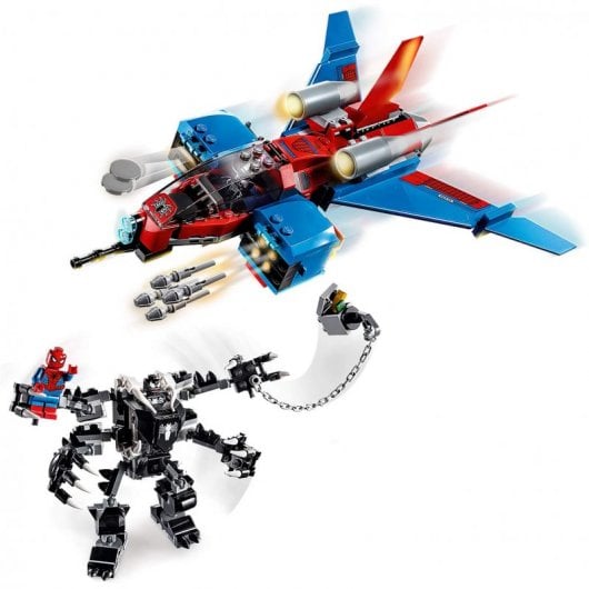 Lego Jet Arácnido Vs Armadura Robótica de Venom