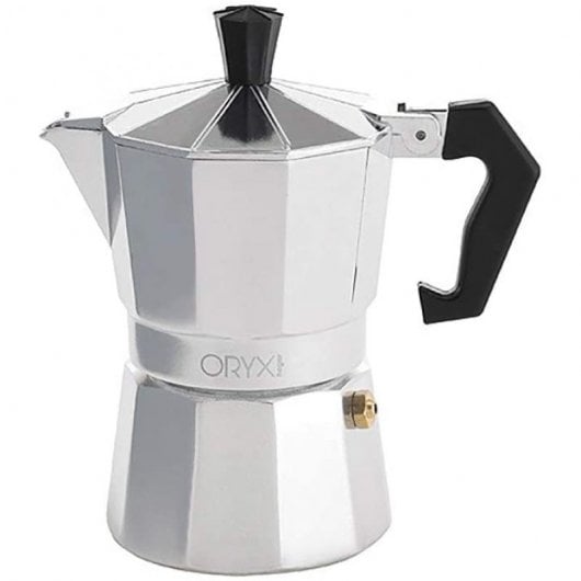 Oryx Caffettiera Italiana Classica 3 Tazze Argento