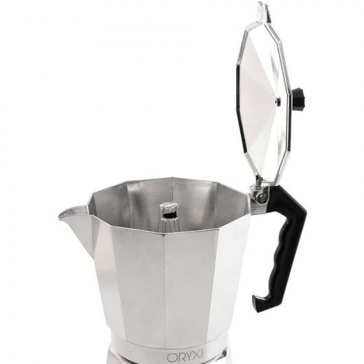 Oryx Classic Cafetera Italiana 3 Tazas Plata