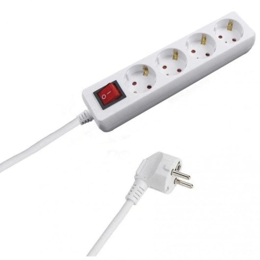 Wolfpack Regleta 4 Tomas con Interruptor 1.5m