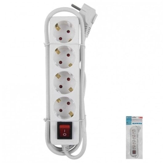Wolfpack Regleta 4 Tomas con Interruptor 1.5m