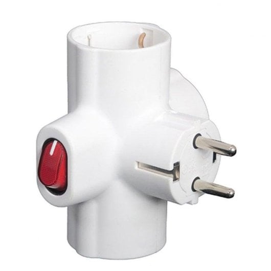 Multiprise Wolfpack 19110047 3 Prises avec Interrupteur Schuko et Puissance 3600W