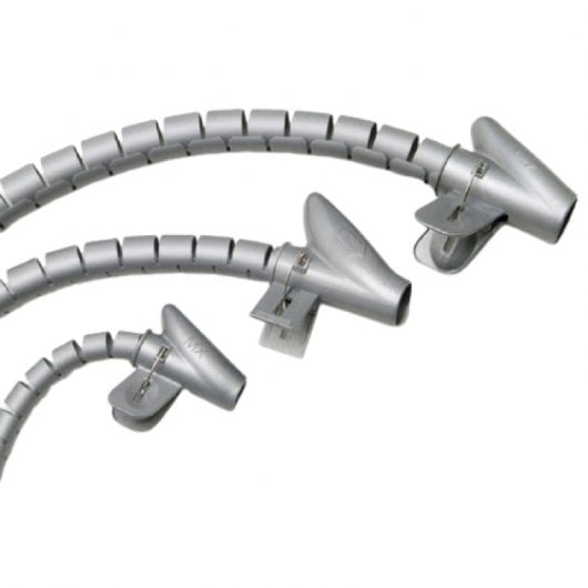 Organisateur de câbles Maurer avec clip 2,5 m gris
