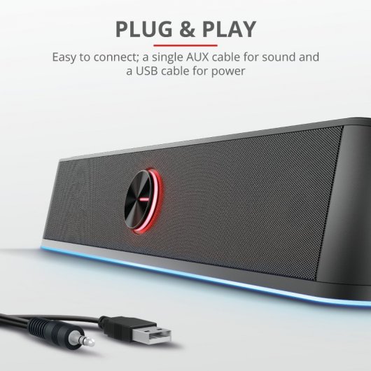 Trust GXT 619 Thorne Barra de Sonido RGB 12W