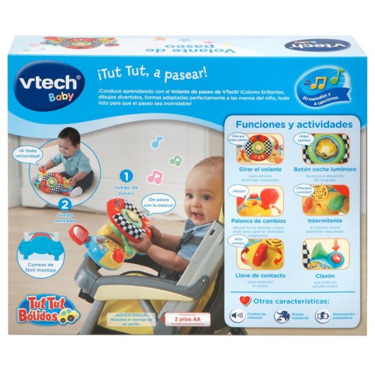 VTech Volante de Paseo Tut Tut Bólidos