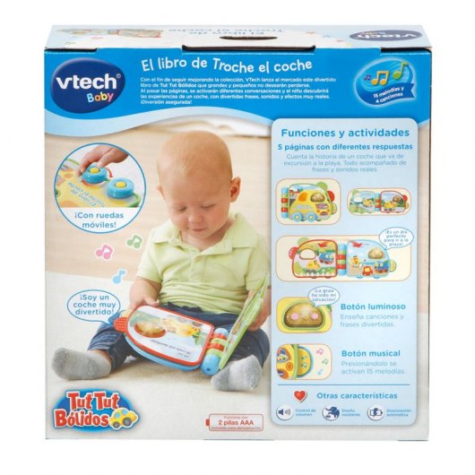 VTech Tut Tut Bólidos Libro Troche el Coche