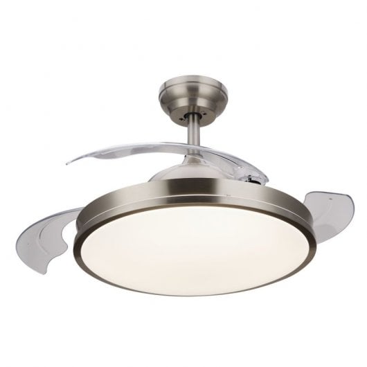 Philips Atlas Ventoinha de Teto com Luz LED e Comando 35W Níquel