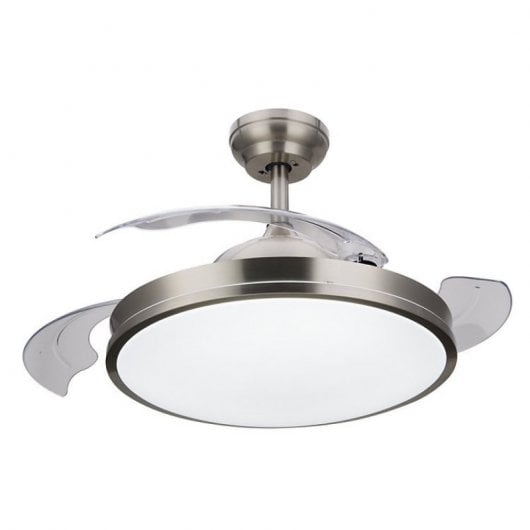 Philips Atlas Ventoinha de Teto com Luz LED e Comando 35W Níquel