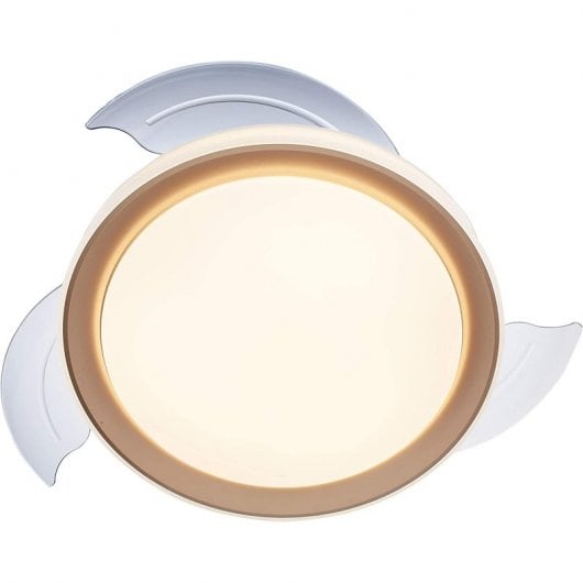 Ventilateur de plafond Philips Bliss avec éclairage LED et télécommande 35 W Blanc/Or