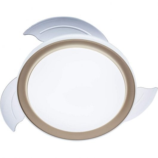 Ventilateur de plafond Philips Bliss avec éclairage LED et télécommande 35 W Blanc/Or