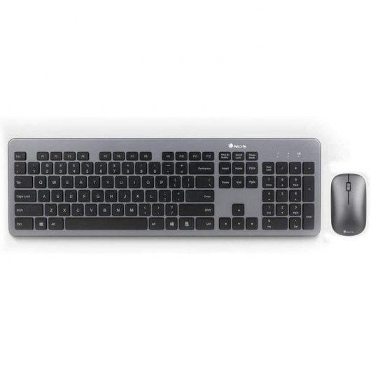 NGS Matrix Kit, QWERTY, PT clavier Souris incluse RF sans fil Portuguais Gris