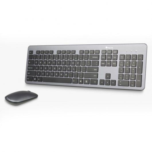 NGS Matrix Kit, QWERTY, PT clavier Souris incluse RF sans fil Portuguais Gris