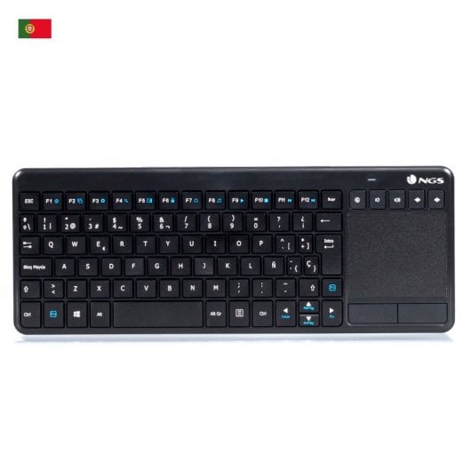 NGS TV Warrior, QWERTY, PT tastiera RF Wireless Portoghese Nero