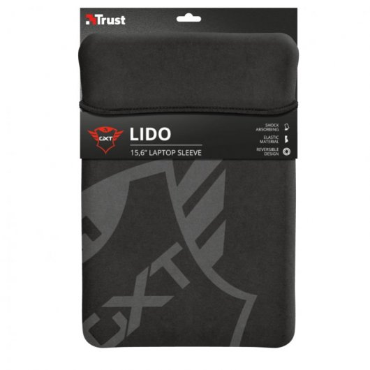 Trust Gaming GXT 1242 Lido Funda Negra para Portátiles hasta 15.6"