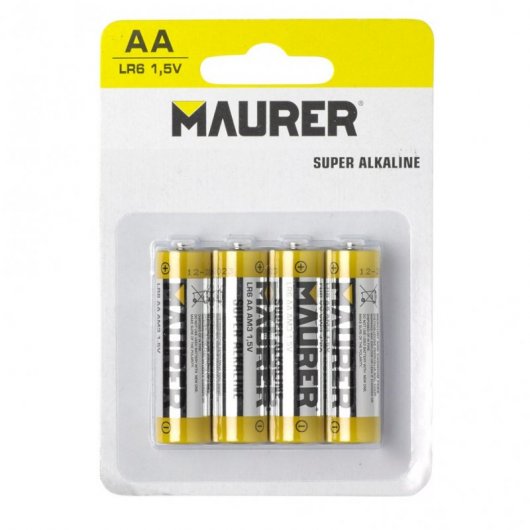 Maurer Pack 4 Pilas Alcalinas AA LR06