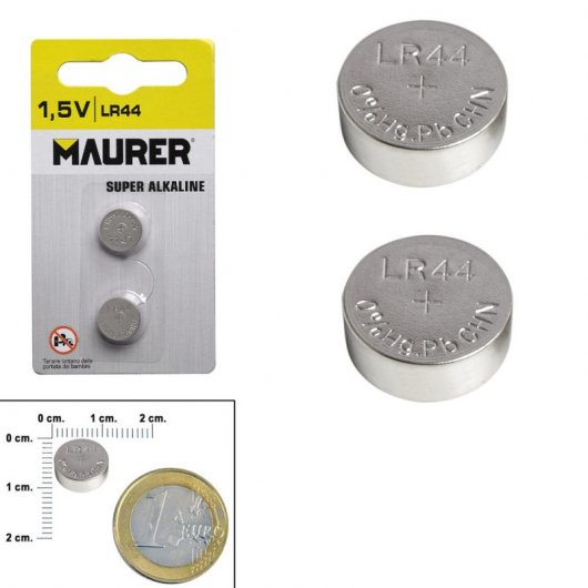 Maurer Pack 2 Pilhas de Botão Lítio LR44 1.5V