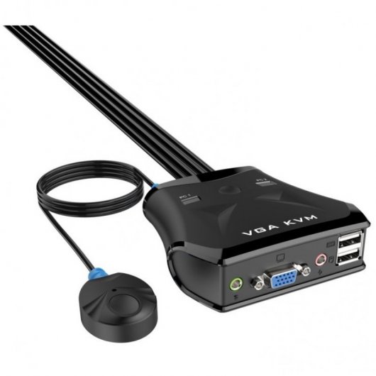 Commutateur KVM USB VGA Aisens 2 ports
