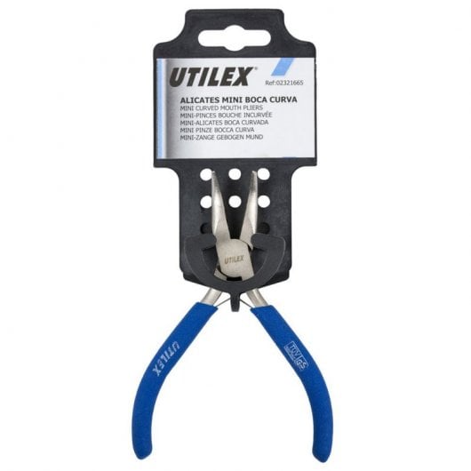 Utilex Alicate Mini Boca Curva 120mm