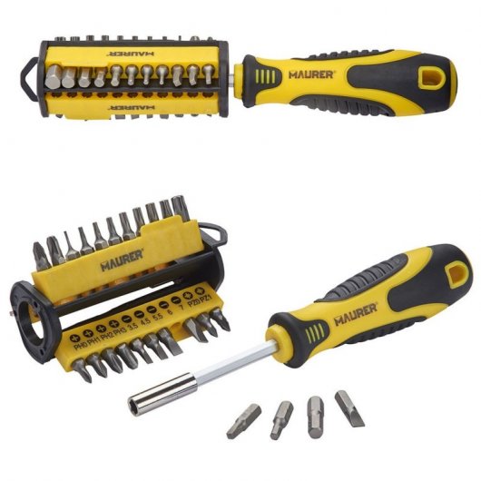 Maurer Kit de 35 Puntas + Adaptador