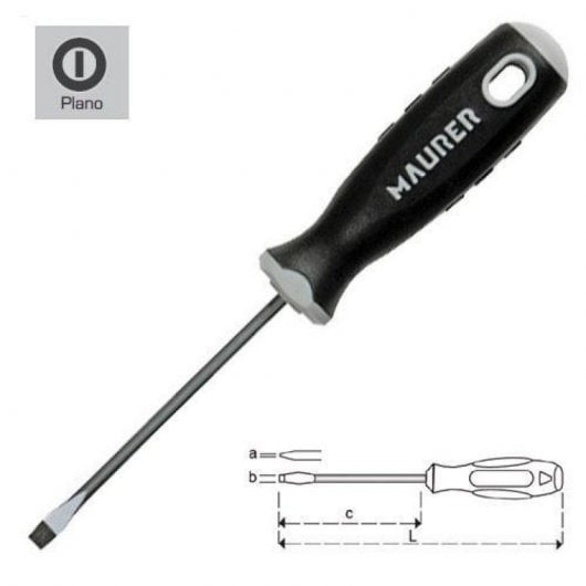 Maurer Destornillador Estampado 0.8x4mm