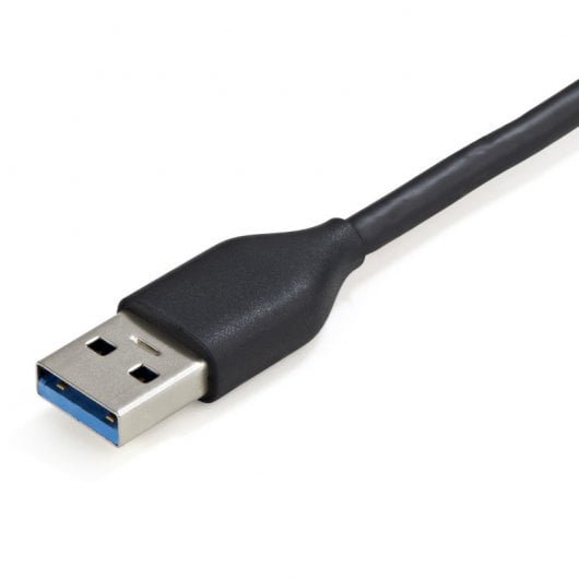 StarTech.com HB30AM4AB Schnittstellen-Hub USB 3.2 Gen 1 (3.1 Gen 1) Type-A 5000 Mbit/s Schwarz, Grau