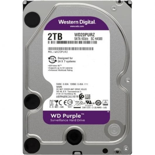 WD Purple 3,5 Zoll, 2 TB, SATA 3
