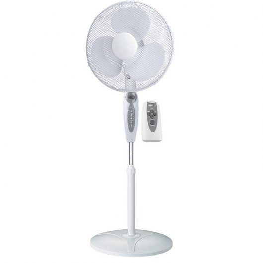 Infiniton BN-40JW Remote Ventilador de Pie con Mando 40W Blanco
