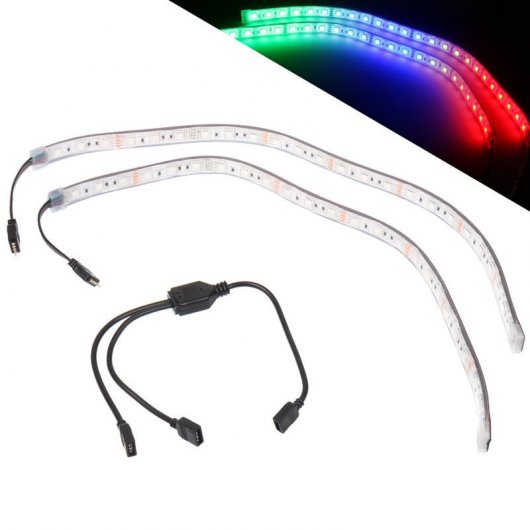 Lamptron Flexlight Pack 2 Tiras LED RGB 50cm