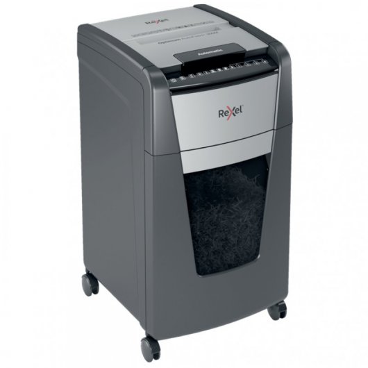Rexel AutoFeed+ 300M Aktenvernichter Mikrogeschnittene Zerkleinerung 55 dB 23 cm Schwarz, Grau