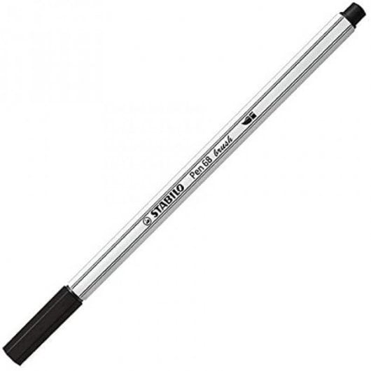 STABILO Pen 68 Brush Arty Confezione da 18 pennarelli con punta a pennello, colori assortiti