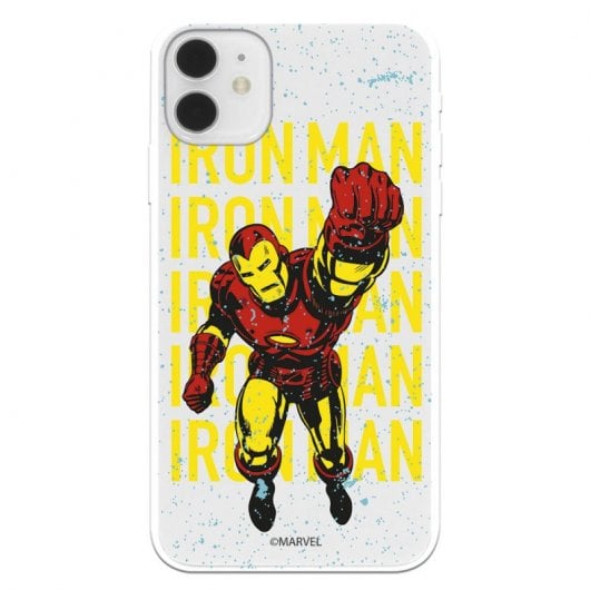 Funda Oficial de Marvel Iron Man Color Transparente para iPhone 11
