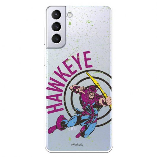 Funda Oficial de Marvel Hawkeye Transparente Marvel para Samsung Galaxy S21 Plus