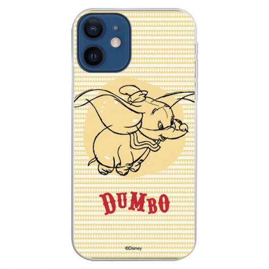 Funda Oficial de Disney Dumbo Fondo Amarillo para iPhone 12