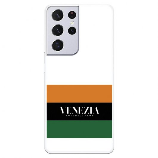 Funda del Venezia Bandera Fondo Blanco Licencia Oficial Venezia Football Club para Samsung Galaxy S21 Ultra