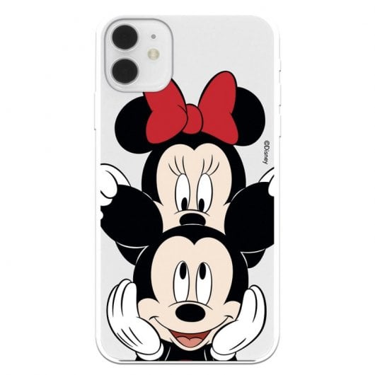 Funda Oficial de Disney Mickey y Minnie Fondo Negro Clásicos Disney para iPhone 11
