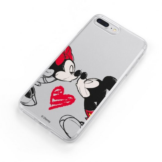 Funda Oficial de Disney Mickey y Minnie Beso Clásicos Disney para Samsung Galaxy S21 Ultra