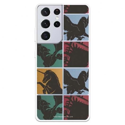 Funda Oficial de Harry Potter Criaturas Mágicas Harry Potter para Samsung Galaxy S21 Ultra