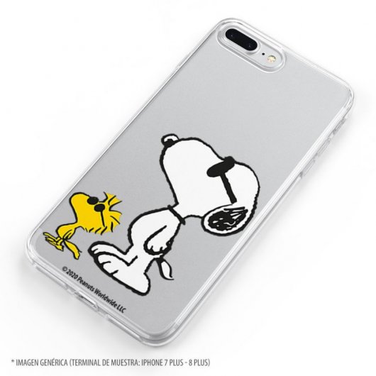Funda Oficial de Peanuts Woodstock y Snoopy Posado para Samsung Galaxy S21 Ultra