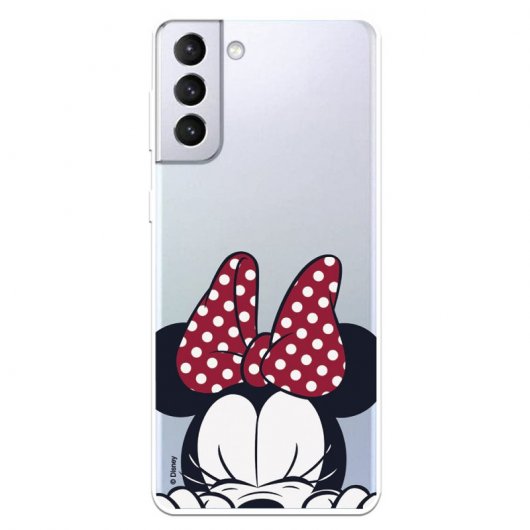 Funda Oficial de Disney Minnie Cara Clásicos Disney para Samsung Galaxy S21 Plus