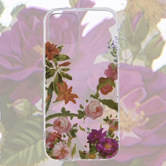 Funda Dibujo Estampado Floral para iPhone 12